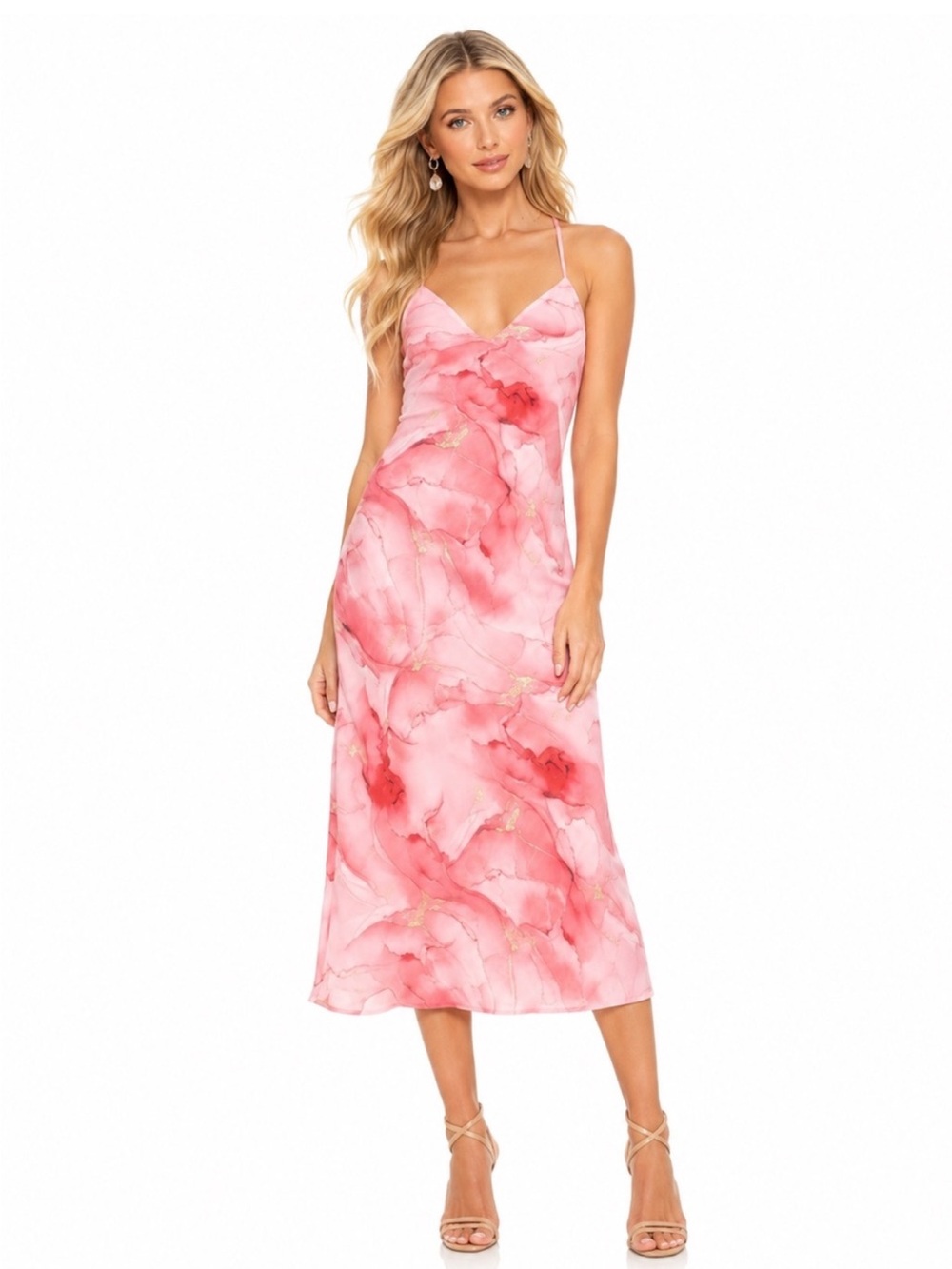 Lulus pink Marble dress